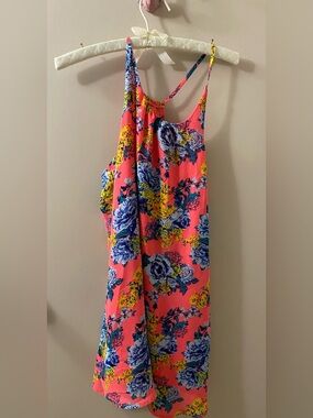 Streetwear Society Pink Floral Spaghetti Strap Dress
